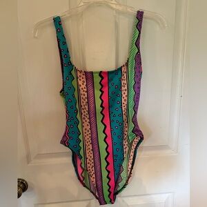 Vintage Hobie high cut bathing suit.